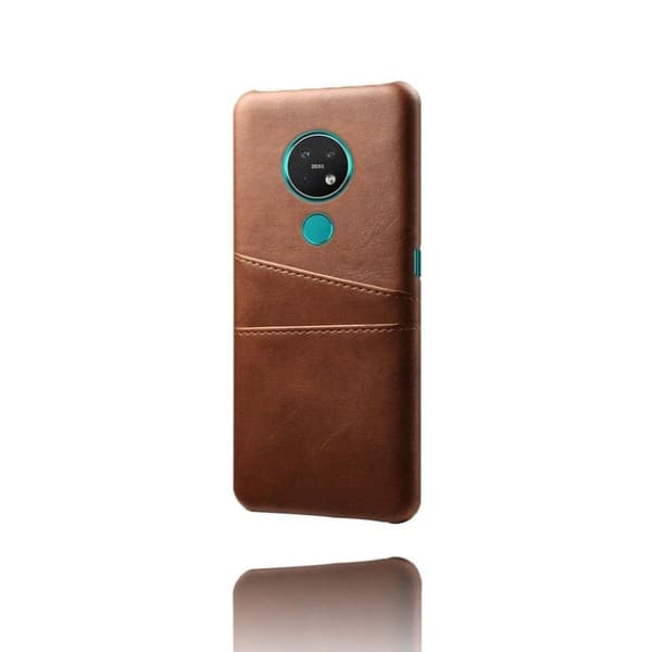 Nokia 7.2 / Nokia 6.2 skal med korthållare - Brun