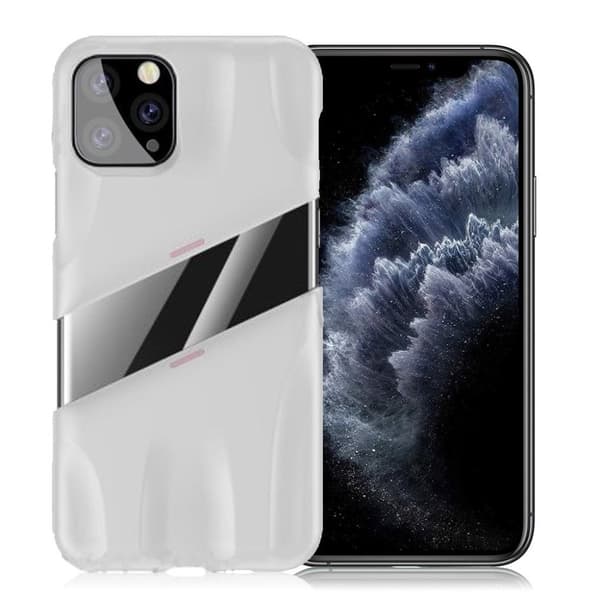 Baseus Lets Go Airflow - iPhone 11 Pro-skydd - Vit / Rosa