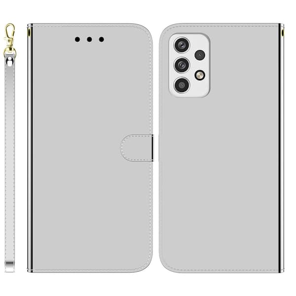 Mirror etui til Samsung Galaxy A23 - Sølv/Grå