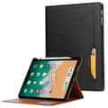 Miniatyrbild 1 av 2: iPad Mini 6 (2021) plånboksdesignat flipfodral i läder med pennfack - Svart