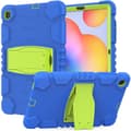 Miniatyrbild 1 av 2: Samsung Galaxy Tab S6 Lite silikonfodral med kickstand - Blå / Lime