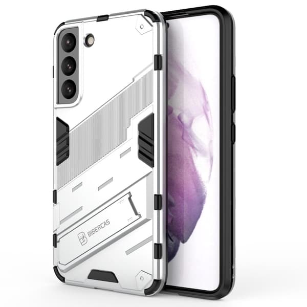 Iskunkestävä hybridikotelo Samsung Galaxy S22 Plus - Valkoinen