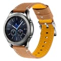 Miniatyrbild 1 av 2: Samsung Gear S3 Frontier / S3 klockarmband med topplager av koskinnläder - Matte Kaffe
