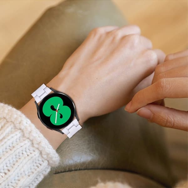 Garmin Vivomove 3 moderiktigt klockarmband i resin - Vit