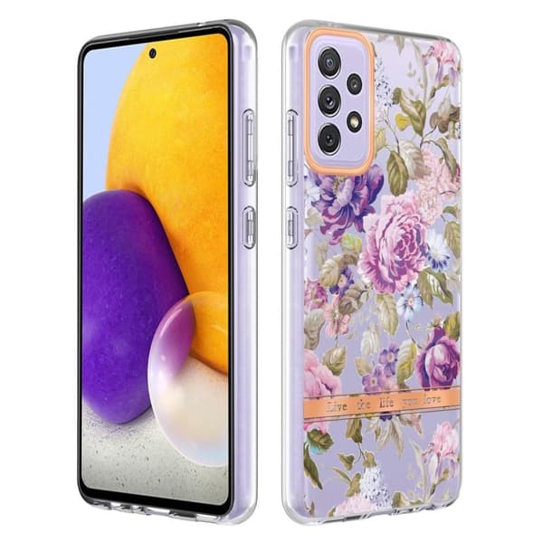 Supertunt och slitstarkt mjukfodral för Samsung Galaxy A72 5G - Lila Pion