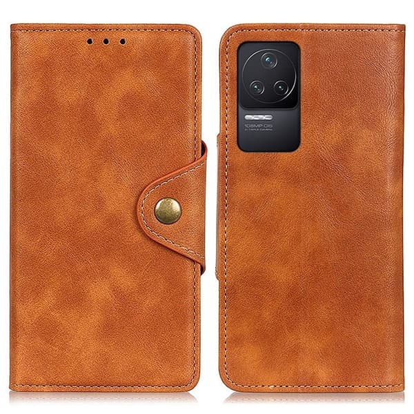 Alpha läder Xiaomi Redmi K50 / Xiaomi Redmi K50 Pro fodral - Brun