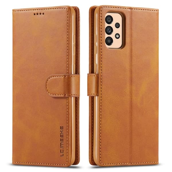 LC.Imeeke läder Samsung Galaxy A33 5G fodral - Brun