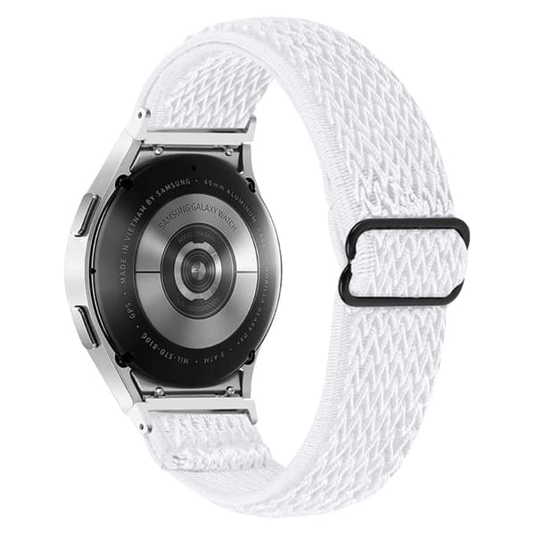 Elastiskt enkelt klockarmband för Samsung Galaxy Watch 4 - Vit