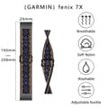 Miniatyrbild 2 av 2: Elastiskt klockarmband i nylon med coolt mönster för Garmin-klocka - Svart