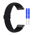 Miniatyrbild 1 av 2: Elastiskt klockarmband i nylon med coolt mönster för Garmin-klocka - Svart