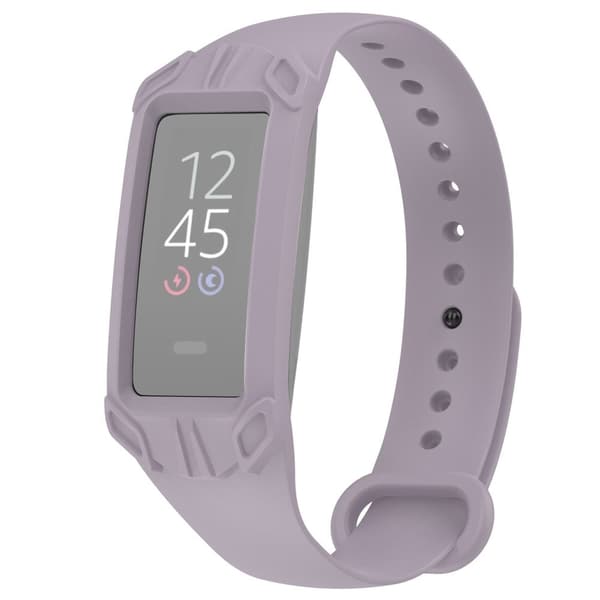 Amazon Halo View klockarmband i silikon med skyddsfodral - Ljuslila