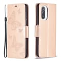 Miniatyrbild 1 av 2: Butterfly läder Xiaomi Mi 11i / Xiaomi Redmi K40 Pro Plus / Xiaomi Redmi K40 Pro / Xiaomi Redmi K40 / Xiaomi Poco F3 fodral - Rosa