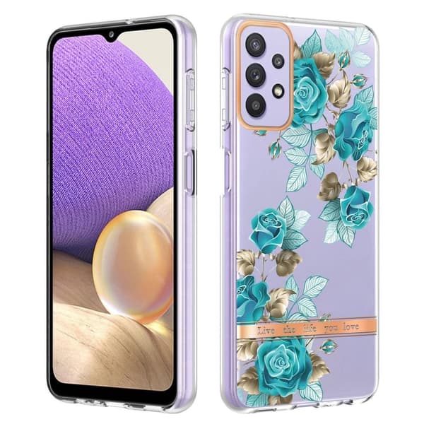 Supertunt och slitstarkt mjukfodral för Samsung Galaxy A13 4G - Blå Ros