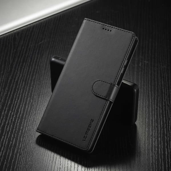 LC.Imeeke läder Samsung Galaxy A03 fodral - Svart