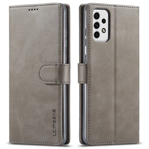 LC.IMEEKE Samsung Galaxy A23 flip etui - Sølv/Grå