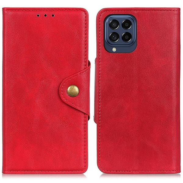 Alpha läder Samsung Galaxy M33 5G fodral - Röd