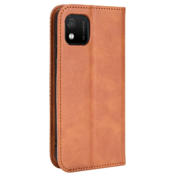 Bofink Vintage läder Wiko Y52 fodral - Brun