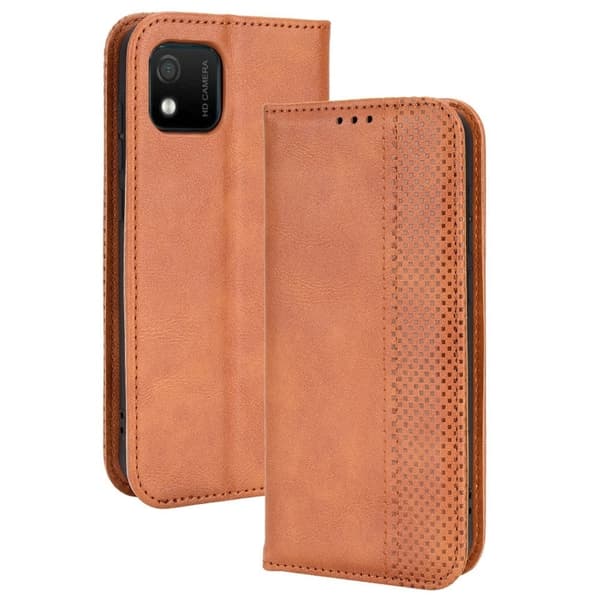 Bofink Vintage läder Wiko Y52 fodral - Brun