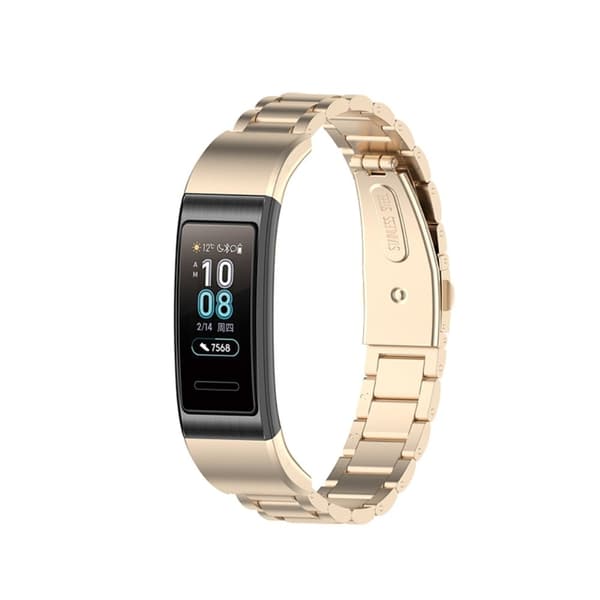 Honor Band 5 / 4 klockarmband i rostfritt stål med tre pärlor - Guld