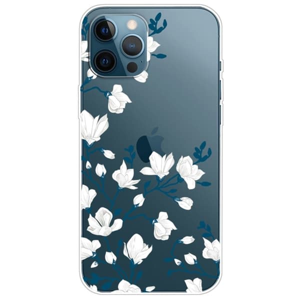 Deco iPhone 14 Pro Max skal - Vit Blomma