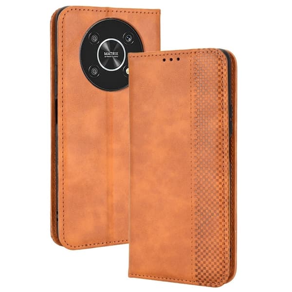 Bofink Vintage läder Honor Magic4 Lite / Honor X30 / Honor X9 5G / Honor X9 fodral - Brun