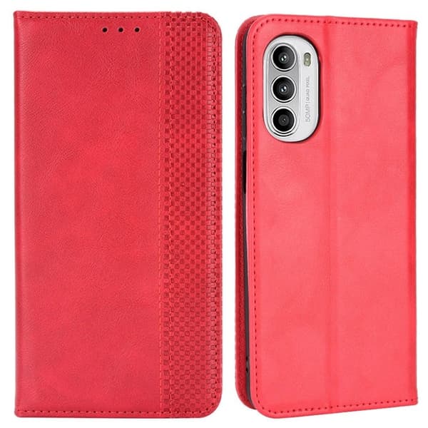 Bofink Vintage läder Motorola Moto G82 / Motorola Moto G52 fodral - Röd