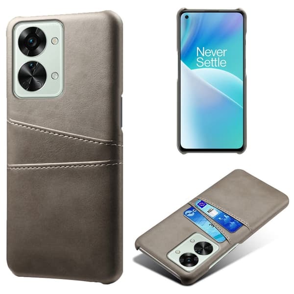 OnePlus Nord 2T skal med korthållare - Silver/Grå