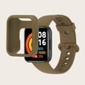 Miniatyrbild 2 av 2: Xiaomi Redmi Watch 2 / Watch 2 Lite klockarmband och fodral i silikon - Ljus Kaffe