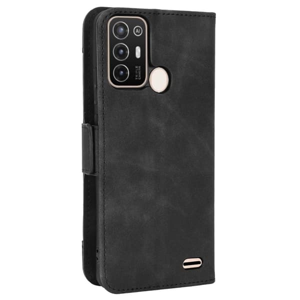 Modernt ZTE Blade A52 fodral med plånbok - Svart
