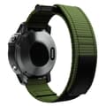 Miniatyrbillede 1 af 2: 26mm Nylon loop-urrem til Garmin-ur - Militærgrøn