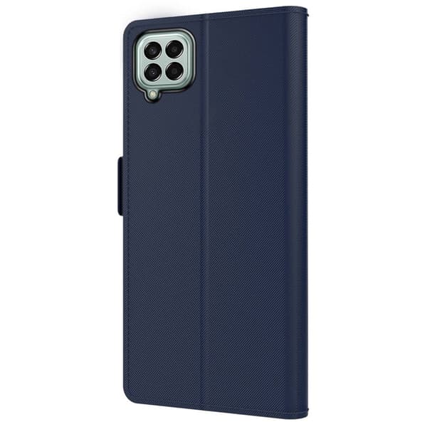 Snyggt Samsung Galaxy M33 5G fodral med sminkspegel - Blå