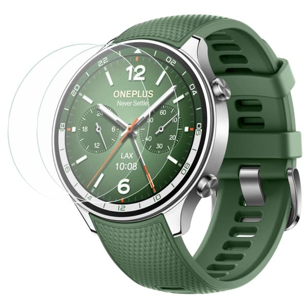 2-pakning OnePlus Watch 2R Skjermbeskytter i herdet glass 2,5D Arc Edge Watch