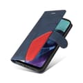 Miniatyrbild 2 av 2: Texturerat läder Motorola Moto G71 5G fodral med handledsband - Blå