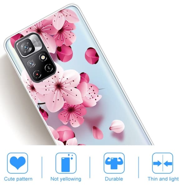 Deco Xiaomi Redmi Note 11T 5G / Xiaomi Redmi Note 11S 5G skal - Persikoblomma