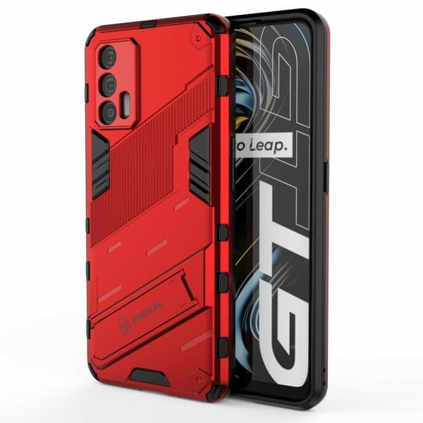 Stöttåligt Realme GT 5G hybridskal - Röd