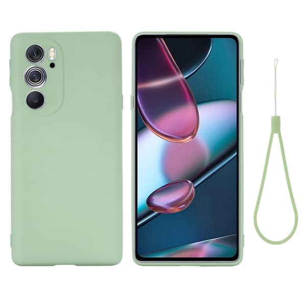 Matt Motorola Edge 30 Pro skal av flytande silikon - Grön