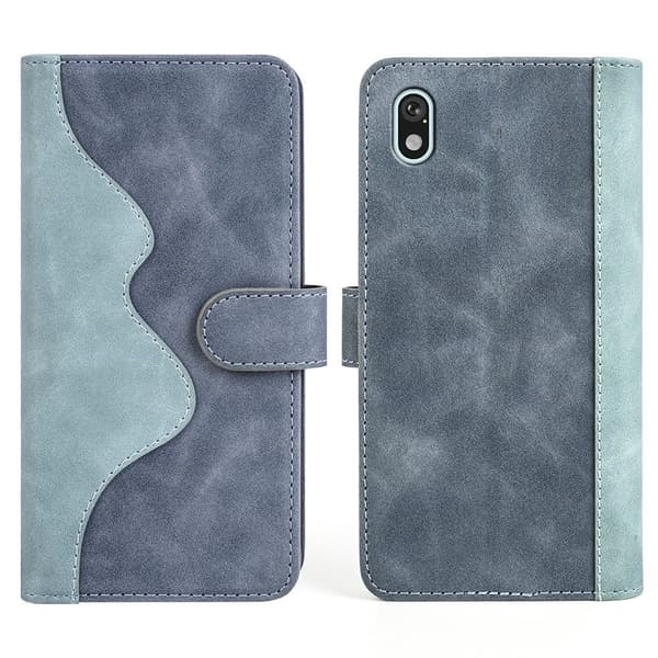 Tvåfärgat Sony Xperia Ace III fodral i läder - Blå