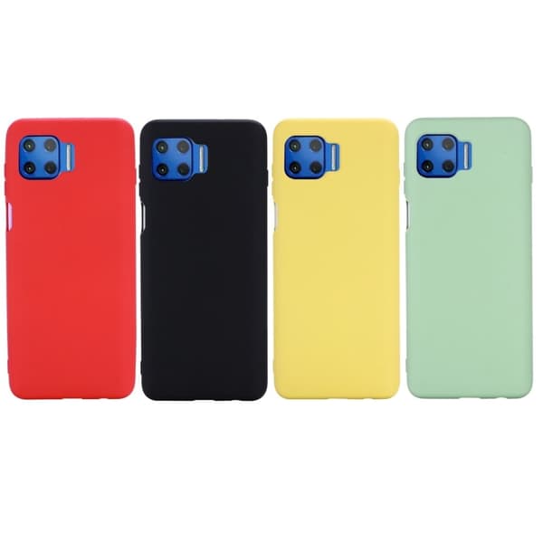 Matte Liquid Silikone Cover til Motorola Moto G 5G Plus - Sort