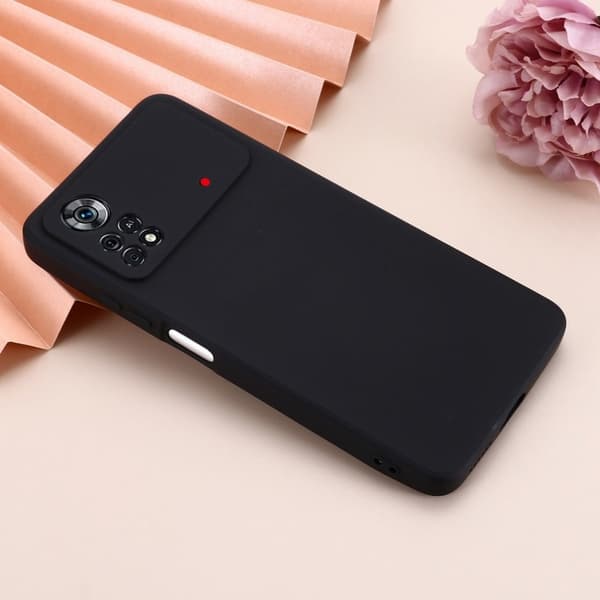 Matt Xiaomi Poco X4 Pro 5G skal av flytande silikon - Svart