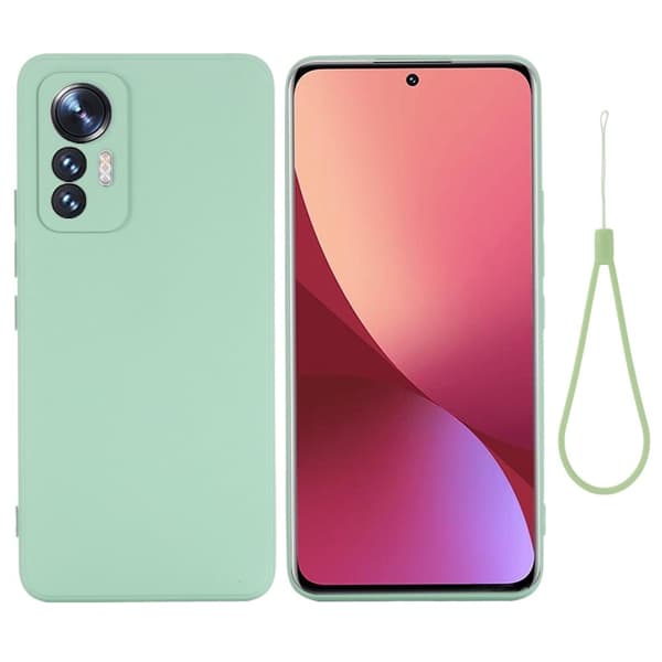 Matt Xiaomi 12 Lite skal av flytande silikon - Grön