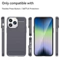 Miniatyrbild 2 av 2: Carbon Flex iPhone 14 Pro skal - Silver/Grå