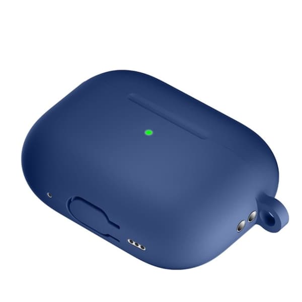 AirPods Pro 2 silikonfodral med spänne - Mörkblå