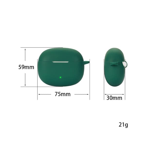 Honor Earbuds X3i silikonfodral med spänne - Vit