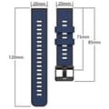 Miniatyrbild 2 av 2: 20 mm universellt dubbelfärgat klockarmband - Mörkblå / Svart