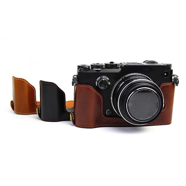 Olympus PEN-F läderfodral - Brun