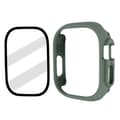 Miniatyrbild 1 av 2: Apple Watch Ultra-skydd med skärmskydd av härdat glas - Militärgrön