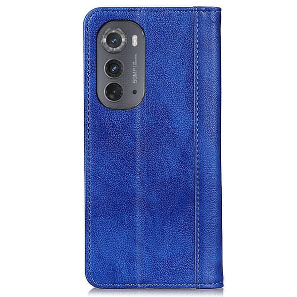 Äkta läder Motorola Moto Edge 2022 fodral med magnetisk stängning