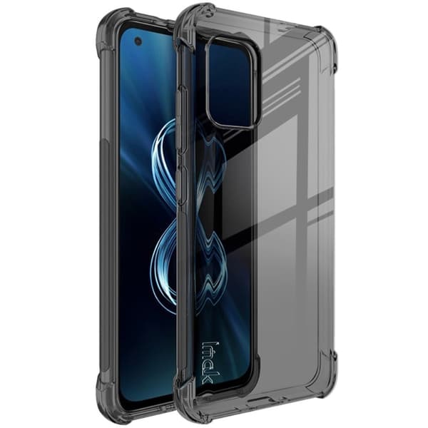 IMAK Airbagskydd för ASUS Zenfone 8 - Genomskinlig Svart