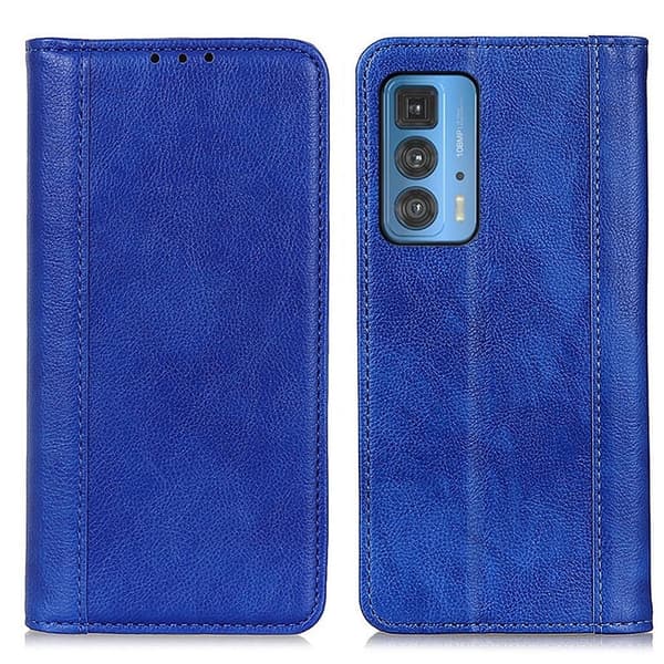 Äkta läder Motorola Edge 20 Pro fodral med magnetisk stängning