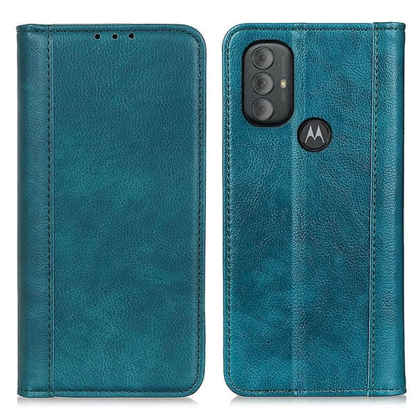 Äkta läder Motorola Moto G Power (2022) fodral med magnetisk stängning